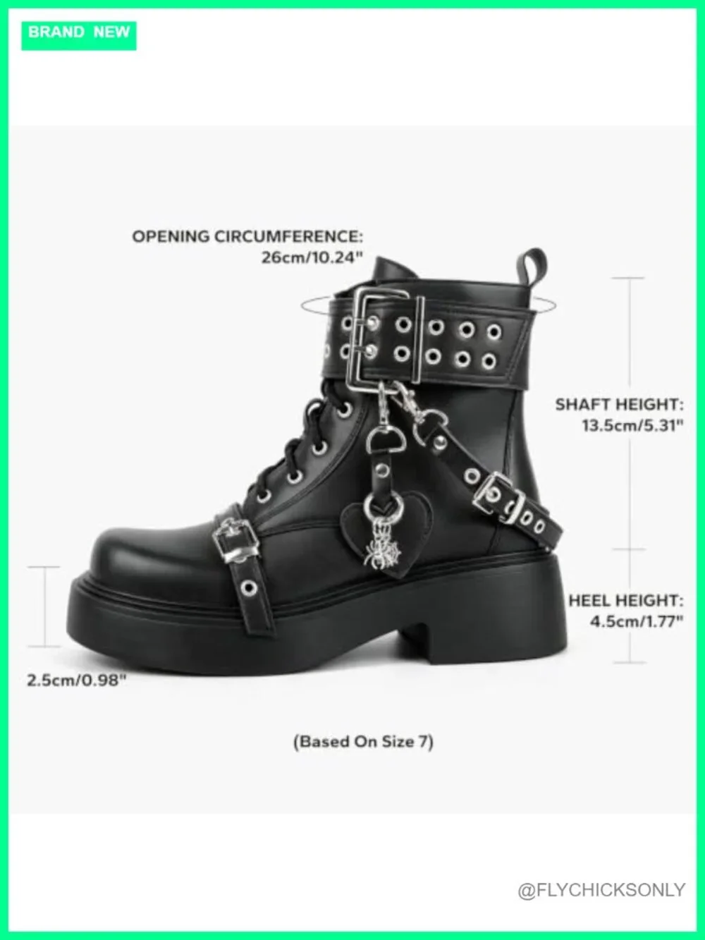 Platform Goth Ankle Boots Chunky Heel Lace Up Booties